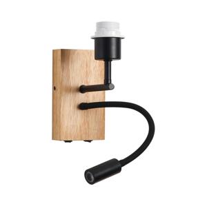 Brilagi Brilagi - LED Flexibilní nástěnná lampa 1xE27/25W/230V + LED/3W dub/černá