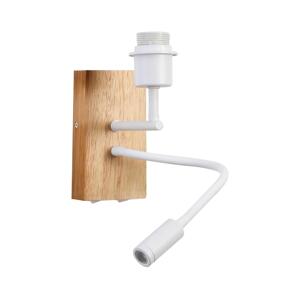 Brilagi Brilagi - LED Flexibilní nástěnná lampa 1xE27/25W/230V + LED/3W dub/bílá