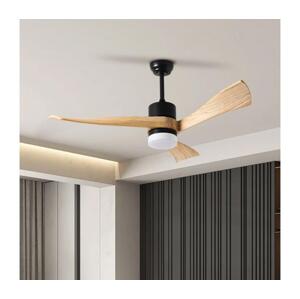 ZE ZE - LED Stropní látor NATURITO LED/18W/230V Wi-Fi Tuya černá/dub + DO