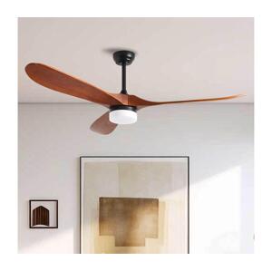 ZE ZE - LED Stropní látor GINOSA LED/18W/230V Wi-Fi Tuya černá/dub + DO