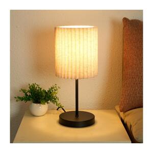 Brilagi - Stolní lampa NORDIC WAVE 1xE27/15W/230V len/černá BRI392