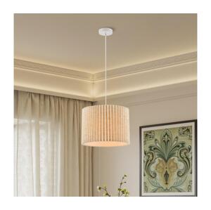 Brilagi - Lustr na lanku NORDIC WAVE 1xE27/15W/230V pr. 32 cm len/bílá BRI395