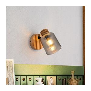 Brilagi - Nástěnné bodové svítidlo HYGGE 1xE14/15W/230V kaučukovník/kouřová BRI398