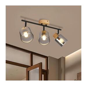 Brilagi - Bodové svítidlo HYGGE 3xE14/15W/230V kaučukovník/kouřová BRI400