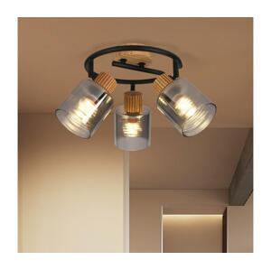 Brilagi - Bodové svítidlo HYGGE 3xE14/15W/230V kaučukovník/kouřová BRI401