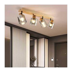 Brilagi - Bodové svítidlo HYGGE 4xE14/15W/230V kaučukovník/kouřová BRI406