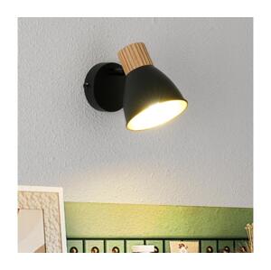 Brilagi - Nástěnné bodové svítidlo ODENSE 1xE14/10W/230V kaučukovník/černá BRI411