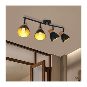 Brilagi - Bodové svítidlo ODENSE 4xE14/10W/230V kaučukovník/černá BRI415