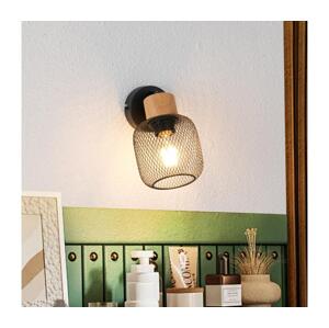 Brilagi - Nástěnné bodové svítidlo BASKLITE 1xE27/15W/230V kaučukovník/černá BRI420