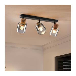 Brilagi - Bodové svítidlo HYGGE 3xE14/15W/230V černá/kouřová BRI440