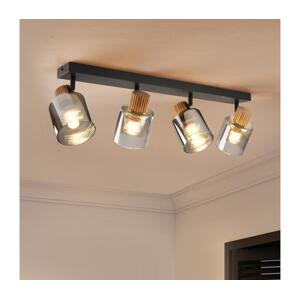 Brilagi - Bodové svítidlo HYGGE 4xE14/15W/230V černá/kouřová BRI441