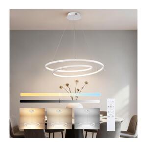 Brilagi-LED Stmívatelný lustr na lanku TWISTER LED/75W/230V pr. 70 cm bílá + DO BRI479