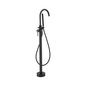 BATH DELUXE BATH DELUXE 28-114-01-02-00 - Volně stojící vanová sada s baterií 116 cm černá