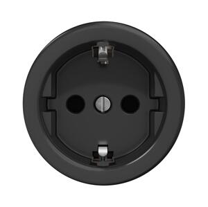 lap lap - Retro zásuvka domovní bez rámečku SCHUKO 230V/16A černá