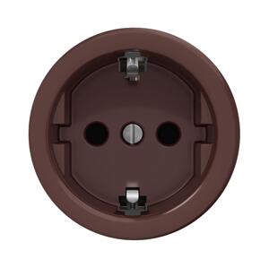 lap lap - Retro zásuvka domovní bez rámečku SCHUKO 230V/16A hnědá
