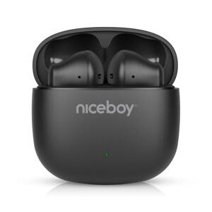 Niceboy Niceboy Beans 4 POP - Bezdrátová sluchátka 200 mAh + 2x 30 mAh IPX4 černá