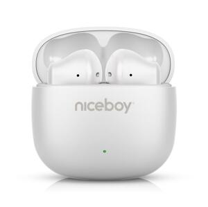 Niceboy Niceboy Beans 4 POP - Bezdrátová sluchátka 200 mAh + 2x 30 mAh IPX4 bílá
