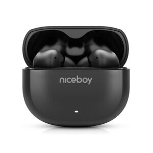 Niceboy Niceboy Pins 4 - Bezdrátová sluchátka s ANC 400 mAh + 2x 50 mAh IPX4 černá