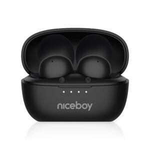 Niceboy Niceboy Podsie 4 POP - Bezdrátová sluchátka 400 mAh + 2x 40 mAh IPX4 černá