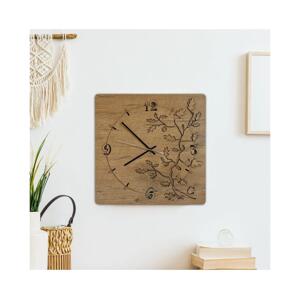 Li-Go 5499/DUB2 - Nástěnné hodiny LED/1xAA 40x40 cm dub 5499/DUB2