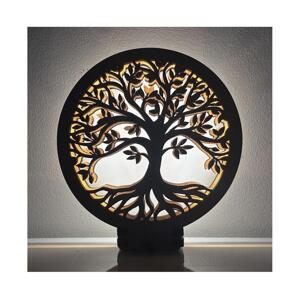 Li-Go 23577/DUB2 - LED Stmívatelná stolní dekorace LED/12W/230V 20x22 cm dub 23577/DUB2