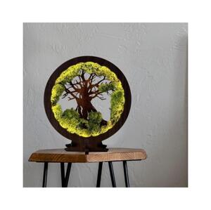 Li-Go 23604/DUB2 - LED Stmívatelná stolní dekorace LED/12W/230V 20x22 cm dub 23604/DUB2