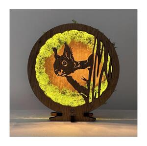 Li-Go 23625/DUB2 - LED Stmívatelná stolní dekorace LED/12W/230V 20x22 cm dub 23625/DUB2