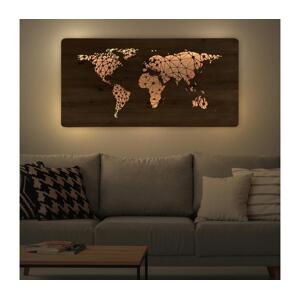 Li-Go 4457/A/4 - LED Nástěnná dekorace LED/10W/5V 30000 mAh 120x60 cm dub 4457/A/4