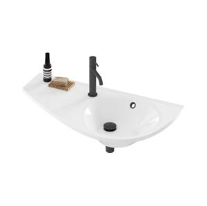 Ravak XJ1L1100000 - Závěsné umyvadlo AVOCADO 85x45 cm litý mramor/bílá XJ1L1100000