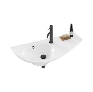 Ravak XJ1P1100000 - Závěsné umyvadlo AVOCADO 85x45 cm litý mramor/bílá XJ1P1100000