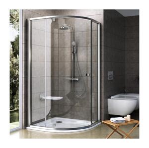 Ravak 37677U00Z1 - Sprchový kout třídílný čtvrtkruhový PIVOT 90x90 cm satin 37677U00Z1