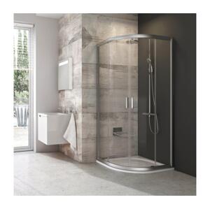 Ravak 3B270U00Z1 - Sprchový kout čtyřdílný čtvrtkruhový BLIX 90x90cm matný chrom 3B270U00Z1