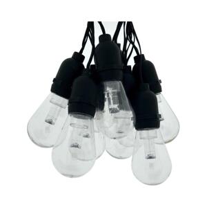 LED Venkovní dekorační řetěz 10xLED/0,15W/230V 3,8 m IP44 černá 034 0001078
