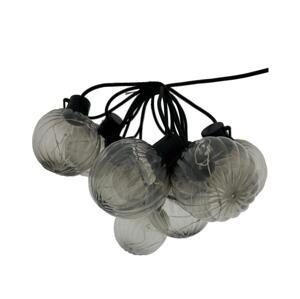 LED Venkovní dekorační řetěz 10xLED/0,15W/230V 6,8 m IP44 černá/kouřová 034 0001079