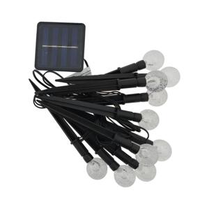 LED RGB Solární svítidlo 10xLED/1,2V 300 mAh IP44 černá 034 0001075