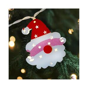 LED Vánoční venkovní řetěz 10xLED/2xAA 1,65 m IP44 teplá bílá santa 028 0000615