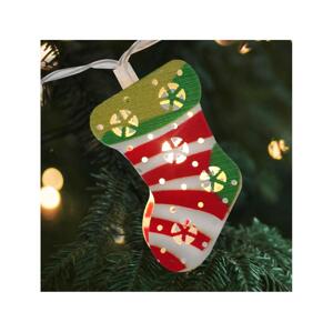 LED Vánoční venkovní řetěz 10xLED/2xAA 1,65 m IP44 teplá bílá punčochy 028 0000616