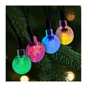 LED Vánoční venkovní řetěz 20xLED/2xAA 2,2 m IP44 multicolor 028 0000624