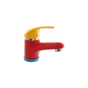 RAV Slezák SAJ091.0 - Umyvadlová baterie JUNIOR 11 cm červená/žlutá SAJ091.0