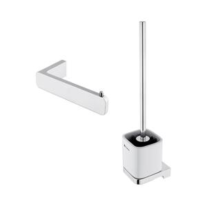 NIMCO NIMCO MA set-94KN-26 - Nástěnná WC štětka a držák toaletního papíru MAYA chrom