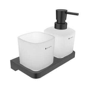NIMCO NIMCO MAC 2905831C-T-90-Nástěnný dávkovač mýdla a stojan na kartáčky MAYA 320 ml