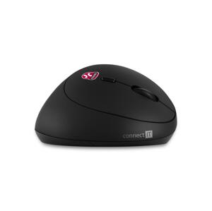 CONNECT IT CMO-2600-BK - Ergonomická bezdrátová myš 800/1200/1600 DPI 1xAA černá CMO-2600-BK