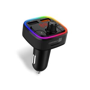 CONNECT IT CONNECT IT CCC-9090-BK - LED RGB FM vysílač do auta s funkcí handsfree černá
