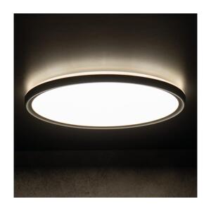 31505 - LED Koup. stropní svítidlo AZPO LED/22W/230V pr. 42 cm IP54 černá