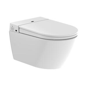 BATH DELUXE BATH DELUXE 21-040-02-11-00 - Závěsné WC s bidetem TISVILDELEJE 42,4 cm bílá +DO