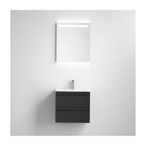 BATH DELUXE Koupelnová skříňka s umyvadlem VIGO + LED zrcadlo LED/10W/230V IP44 černá
