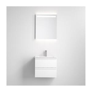 BATH DELUXE Koupelnová skříňka s umyvadlem VIGO + LED zrcadlo LED/10W/230V IP44 bílá