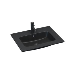BATH DELUXE BATH DELUXE 06-060-27-02-00 - Zápustné umyvadlo HYGE 61x46 cm keramika/černá