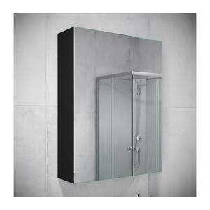 BATH DELUXE BATH DELUXE 02-050-63-02-01 -Zrcadlová koupelnová skříňka KENWOOD 65x50 cm černá