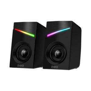 CONNECT IT CONNECT IT CSP-1100-BK - SADA 2x LED RGB Herní reproduktor 6W/5V černá
